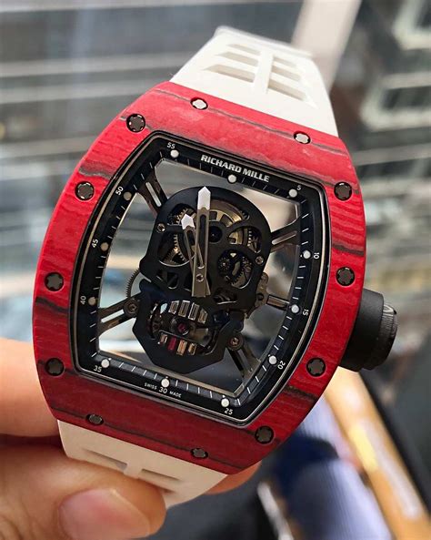 richard mille red skull|richard mille watches skeleton.